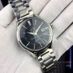Omega De Ville Replica Watches - Stainless Steel Black Dial